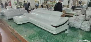 【大厂仿真皮沙发】实木框架，高回弹海绵45密度。全新包装，质量非常好，3.6米右贵妃 - 丽水28生活网 lishui.28life.com